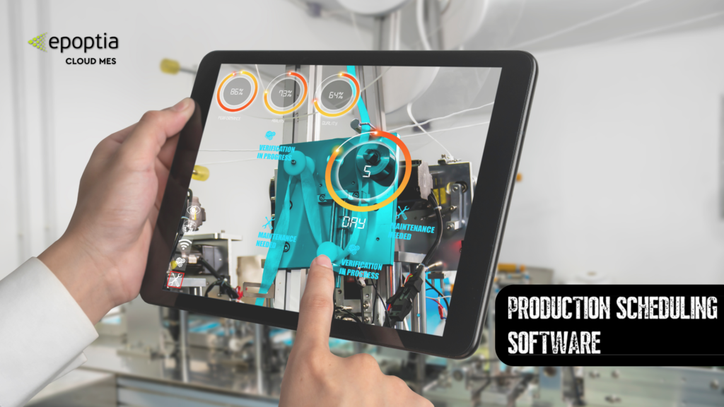 Production scheduling software