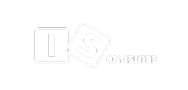 IS COMPUTER white logo